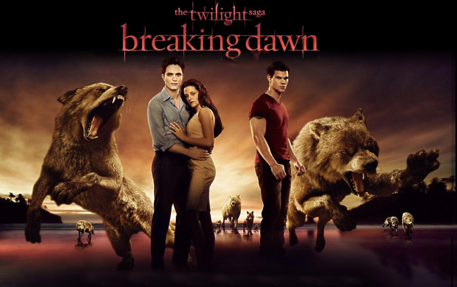 Обои картинки фото the, twilight, saga, breaking, dawn, part, кино, фильмы, рассвет, вампир, оборотень, волк