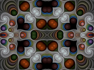 Картинка 3д графика fractal фракталы фон узор цвета