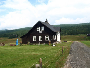 Картинка города здания дома дом дорога лес