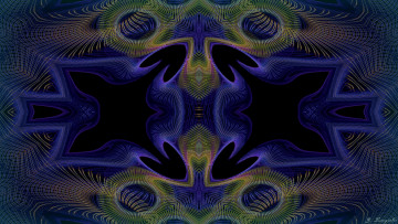 Картинка 3д графика fractal фракталы узор цвета фон