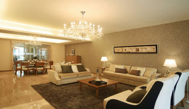 Обои картинки фото интерьер, гостиная, диваны, подушки