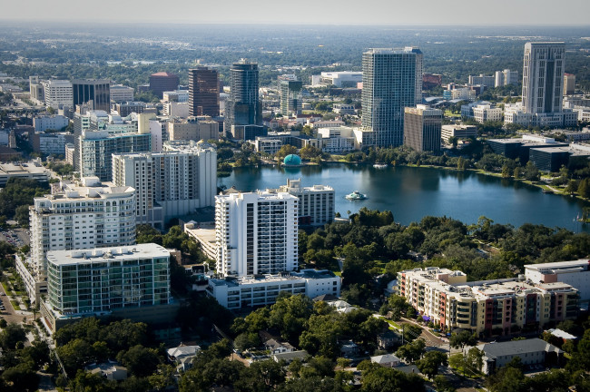 Обои картинки фото orlando, florida, города, панорамы, орландо, флорида