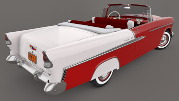 Картинка автомобили 3д bel chevrolet convertible air 1955