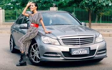 Картинка автомобили авто девушками девушка автомобиль