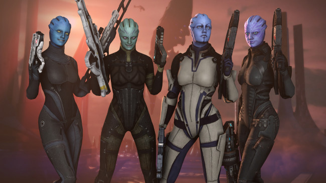 Обои картинки фото 3д графика, существа , creatures, улыбка, оружие, взгляд, халки