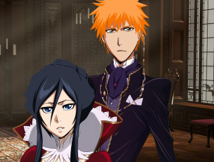 Картинка аниме bleach рукия арт ичиго блич