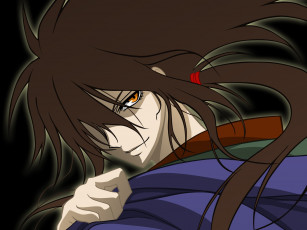 обоя аниме, nurarihyon no mago, арт, парень, шатен, взгляд