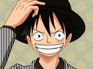 Картинка аниме one+piece большой куш арт парень шляпа
