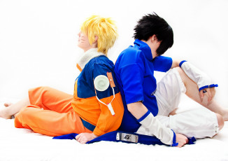 Картинка разное cosplay+ косплей саске учиха наруто узумаки мальчики