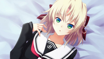 обоя аниме, memories off, ame, wa, agattano, взгляд, девочка, kagamigawa, noelle, memories, off, 6