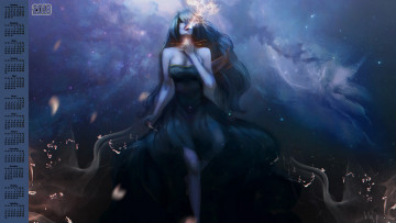 Картинка календари фэнтези девушка 2018