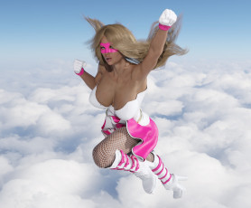 Картинка 3д+графика фантазия+ fantasy фон взгляд девушка