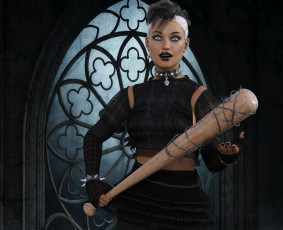 Картинка 3д+графика фантазия+ fantasy девушка взгляд фон