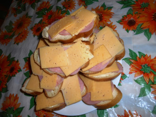 Картинка еда бутерброды +гамбургеры +канапе колбаса хлеб сыр