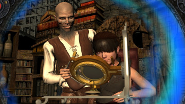 Картинка 3д+графика фантазия+ fantasy мужчина фон взгляд