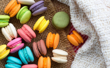 Картинка еда макаруны печенье лакомство