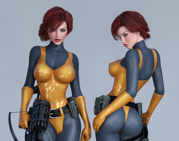 Обои картинки фото 3д графика, фантазия , fantasy, девушка, взгляд, фон