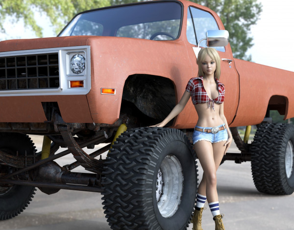 Обои картинки фото 3д графика, люди , people, девушка, взгляд, фон