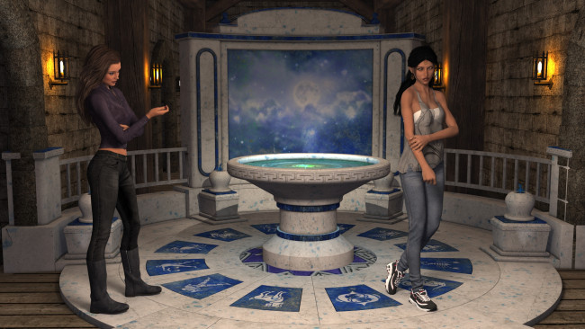 Обои картинки фото 3д графика, эльфы , elves, взгляд, фон, эльфийка