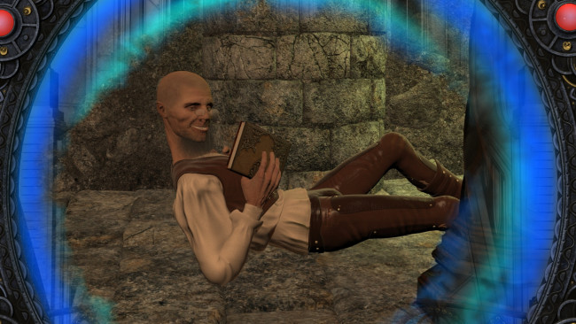 Обои картинки фото 3д графика, фантазия , fantasy, мужчина, фон, взгляд