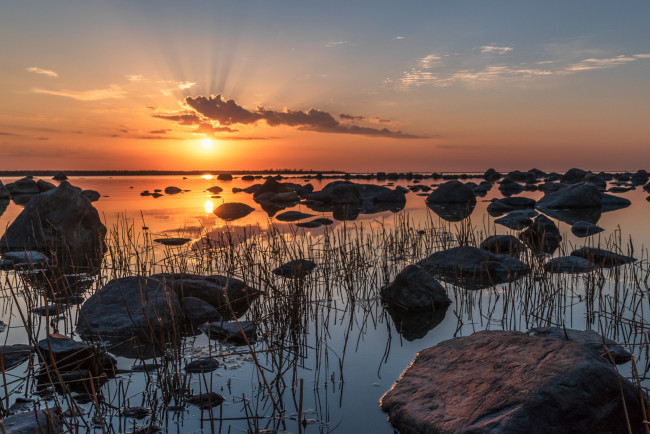 Обои картинки фото природа, восходы, закаты, простор