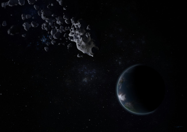 Обои картинки фото космос, арт, планета, вселенная, галактики, звезды