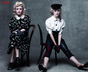 Картинка девушки dakota+fanning актриса блондинка образы платье перчатки казачок