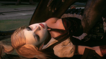 Картинка видео+игры batman +arkham+knight девушка