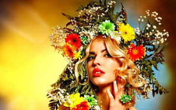 Картинка девушки -+лица +портреты венок