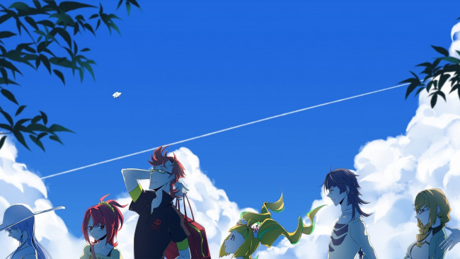 Обои картинки фото аниме, kiznaiver, связанные