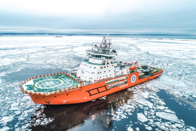 Обои картинки фото андрей вилькицкий, корабли, ледоколы, андрей, вилькицкий, корабль, ледокол