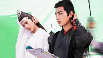 Картинка разное знаменитости ван ибо сяо чжань костюмы съемки