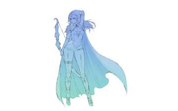 Картинка видео+игры league+of+legends ashe лук плащ