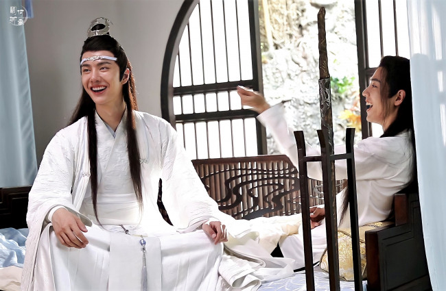 Обои картинки фото разное, знаменитости, ван, ибо, сяо, чжань, съемки, костюмы