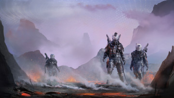 Картинка фэнтези роботы +киборги +механизмы планета