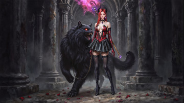 обоя фэнтези, красавицы и чудовища, нейросети, графика, нейроарт, ai, art, нейронные, сети, рисунки, нейро, искусство, нейрографика, graphics, neuroart, neural, networks, drawings, neuro, neurography