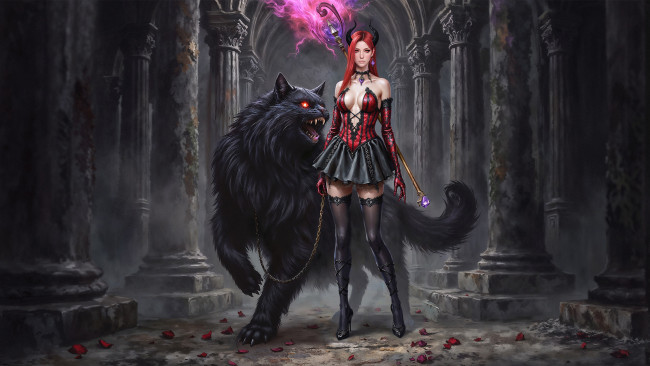 Обои картинки фото фэнтези, красавицы и чудовища, нейросети, графика, нейроарт, ai, art, нейронные, сети, рисунки, нейро, искусство, нейрографика, graphics, neuroart, neural, networks, drawings, neuro, neurography