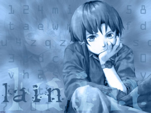 Картинка аниме lain