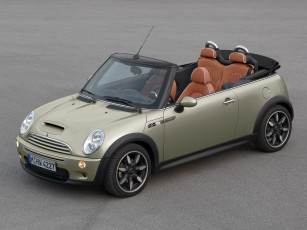 Картинка 2007 mini convertible sidewalk автомобили