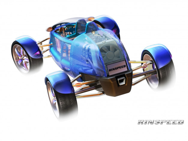 Обои картинки фото 2007, rinspeed, exasis, concept, автомобили