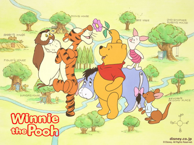 Обои картинки фото мультфильмы, winnie, the, pooh