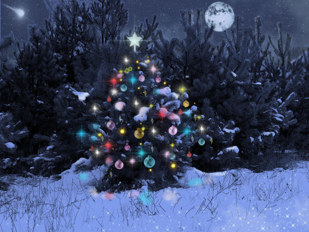 Обои картинки фото choinka, праздничные