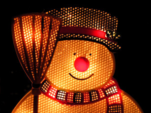 Картинка праздничные снеговики