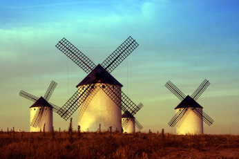 Картинка разное мельницы ветряки