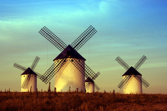 Обои картинки фото разное, мельницы, ветряки