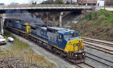 Картинка техника поезда рельсы железная дорога вагоны грузовой состав локомотив