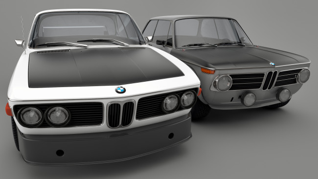 Обои картинки фото автомобили, 3д, 70s, bmws