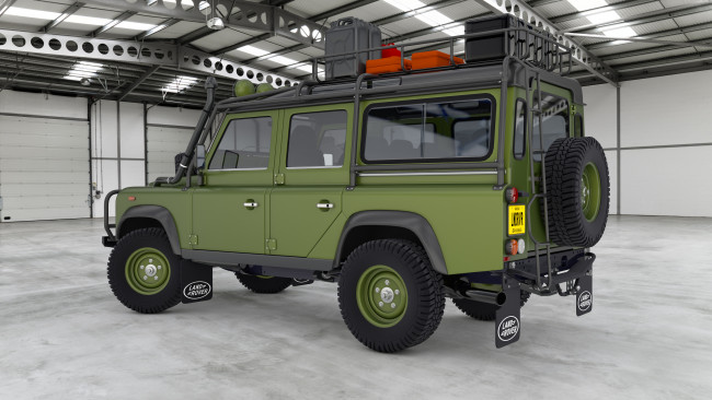 Обои картинки фото автомобили, 3д, land, rover, defender, expedition