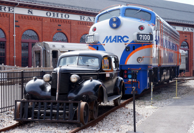 Обои картинки фото техника, другое, депо, автодрезина, локомотив