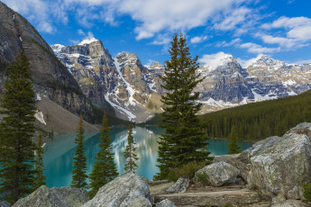 Картинка banff+national+park+alberta+canada природа реки озера лес горы озеро canada парк alberta park banff lake moraine